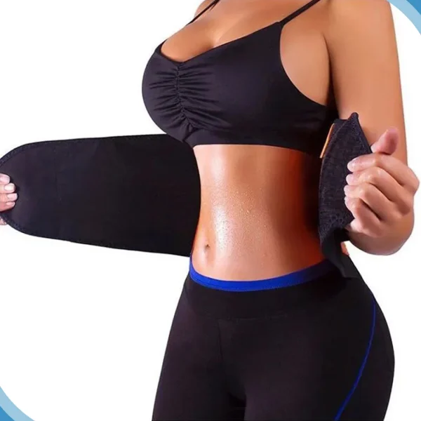 Cinta Redutora Modeladora Afina Cintura Reduz Postural Academia Feminino - Imagem 3
