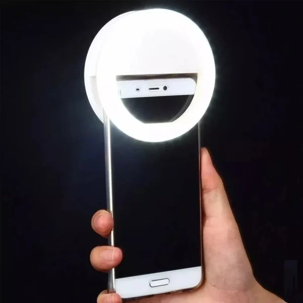 Luz Selfie Ring Light Clipe Anel Led Flash Para Celular Universal - Imagem 2