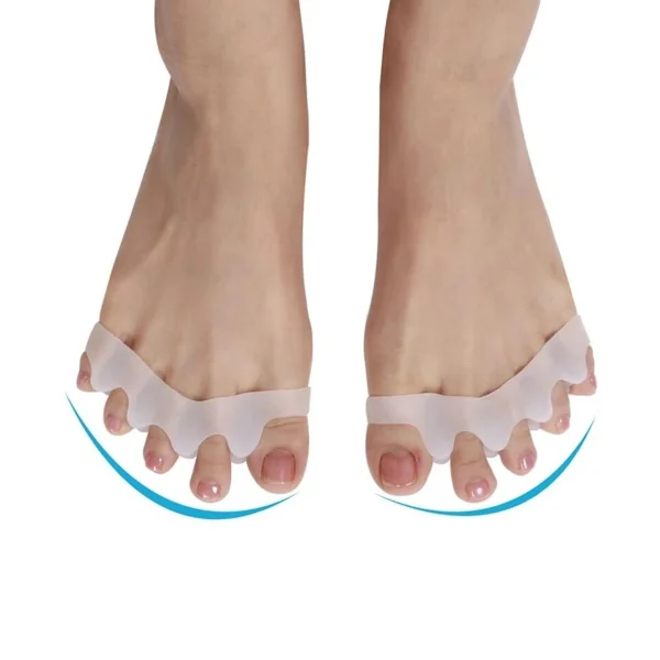 Par Separador De Silicone Para Dedos Pés Calos Joanete Corretor Ortopédico - Imagem 6