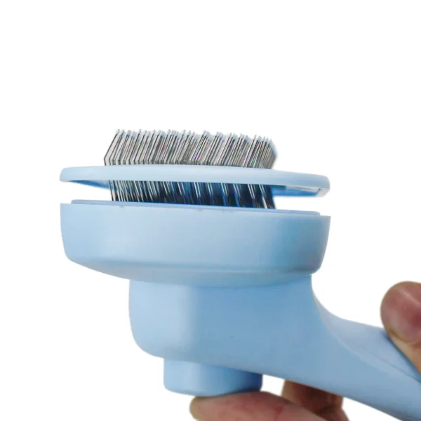 Escova de Pelos Pente Para Pet Cão Gato de Estimação Grooming Cuidado Escova de Aço Inoxidável Para Cabelos Longos - Imagem 5