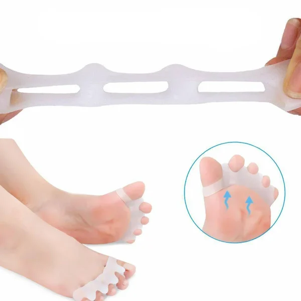 Par Separador De Silicone Para Dedos Pés Calos Joanete Corretor Ortopédico - Imagem 3