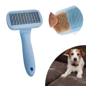 Escova de Pelos Pente Para Pet Cão Gato de Estimação Grooming Cuidado Escova de Aço Inoxidável Para Cabelos Longos