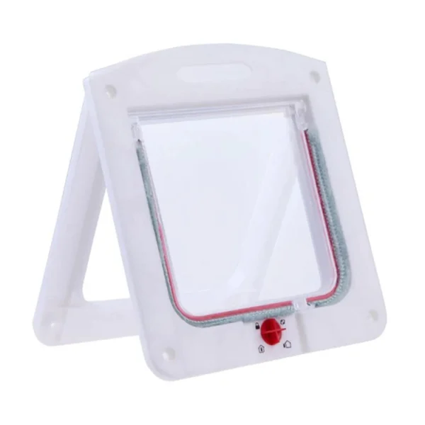 Porta Pet Door Para Cães E Gatos Ate 7kg Com Trava 4 Funções - Imagem 5