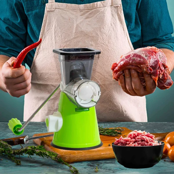 Maquina De Moer Caseiro Carne Linguiça Cafta Moedor Manual C/ Funil - Imagem 4