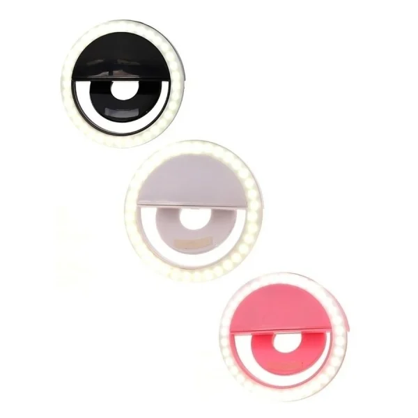Luz Selfie Ring Light Clipe Anel Led Flash Para Celular Universal - Imagem 5