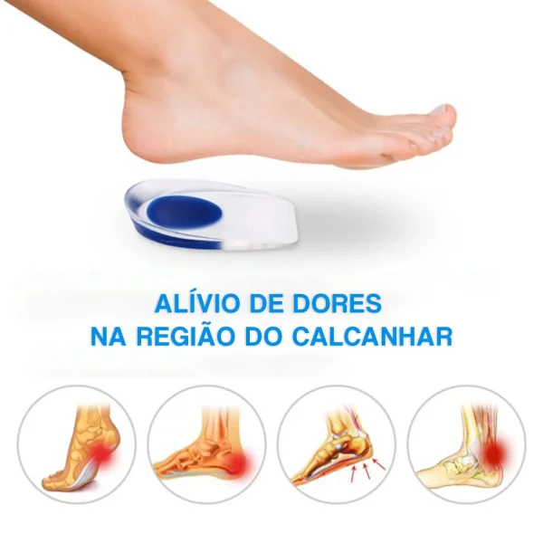 2 pçs silicone pés cuidados fascite plantar gel dores calcanhar cuidados com pé pele protetores - Imagem 5