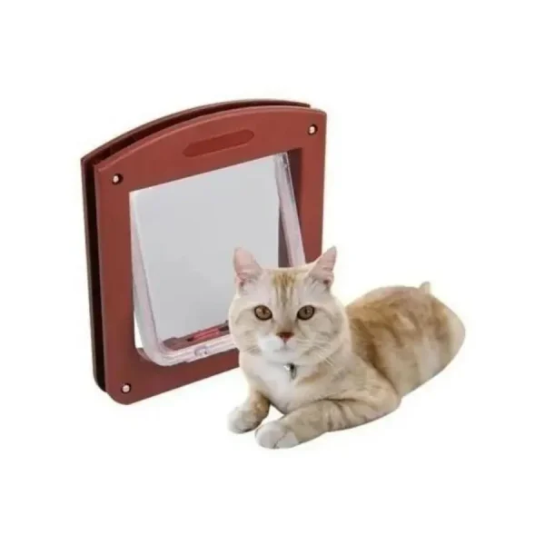 Porta Pet Door Para Cães E Gatos Ate 7kg Com Trava 4 Funções - Imagem 2