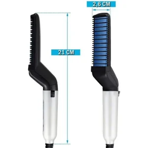 Alisador De Barba E Modelador De Cabelo Rapido Multifuncional