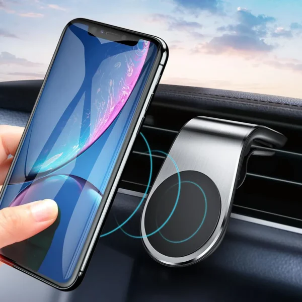 Suporte Universal de Telefone Para Carro Celular Móvel Magnético Ventilação - Imagem 3