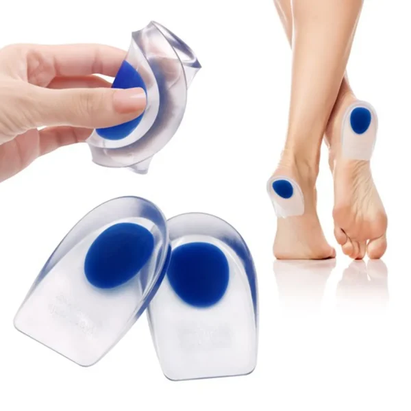 2 pçs silicone pés cuidados fascite plantar gel dores calcanhar cuidados com pé pele protetores