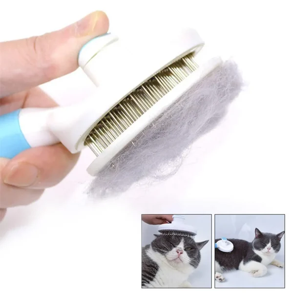 Removedor Escova Tira Pelos Pet Animais De Estimação Rasqueadeira Para Gato Cachorro - Imagem 3