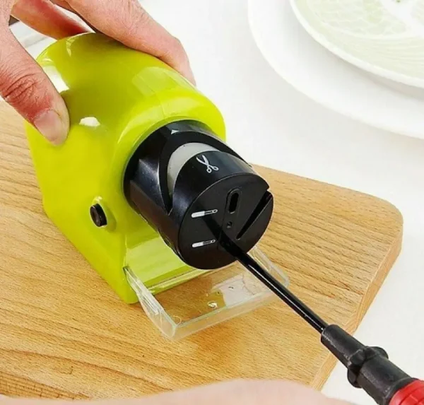 Amolador Portatil Afiador Facas Tesouras Ferramentas Manual - Imagem 2