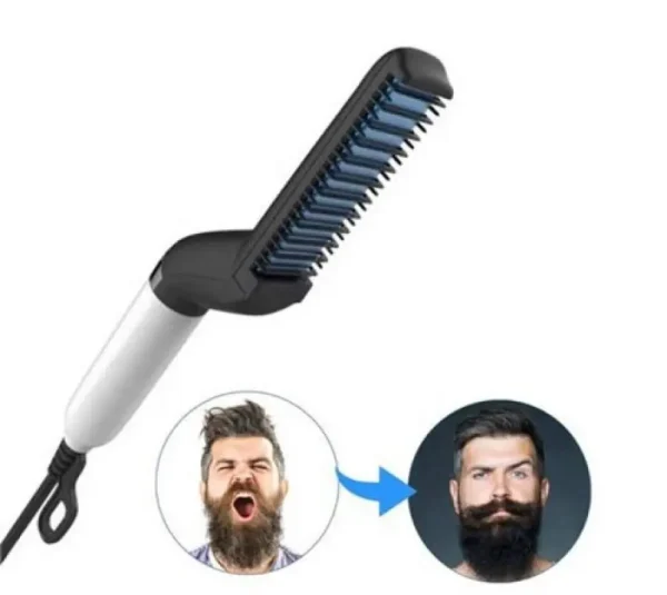 Alisador De Barba E Modelador De Cabelo Rapido Multifuncional - Imagem 4