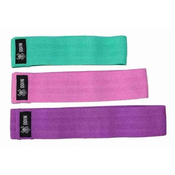 Kit 3 Faixas Elásticas de Exercício Bandas de Resistência ao Quadril Fitness - Imagem 3
