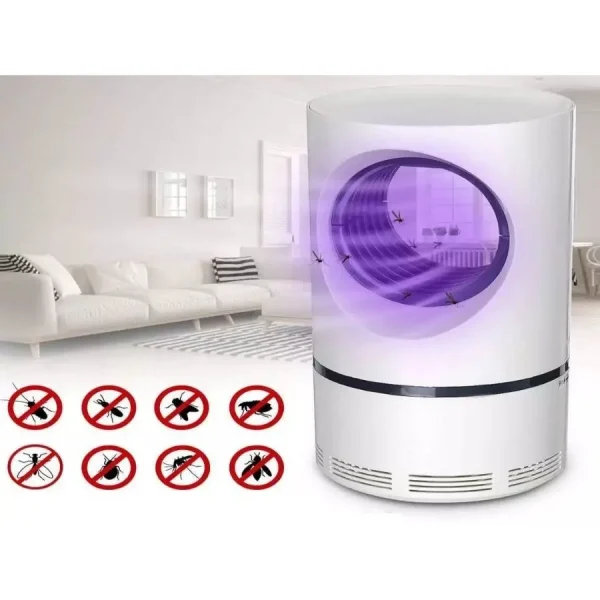 Armadilha Mata Mosquito Led Uv Eletronico Pernilongo Insetos - Imagem 5