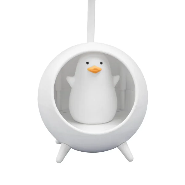 Luminária De Mesa Decorativa USB Portátil Articulável Abajur P/ Leitura Estudo Patinho - Imagem 4