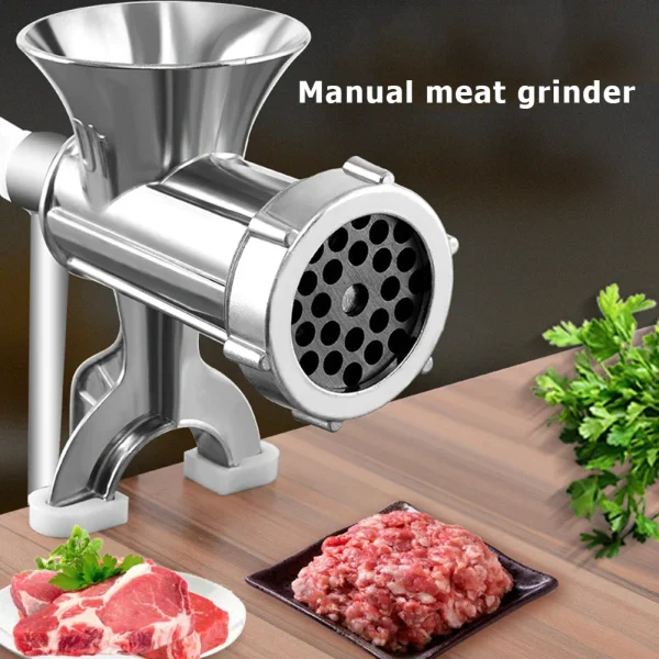 Moedor De Carne Embutidos Alimentos Maquina Manual Moer - Imagem 4