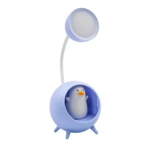 Luminária De Mesa Decorativa USB Portátil Articulável Abajur P/ Leitura Estudo Patinho