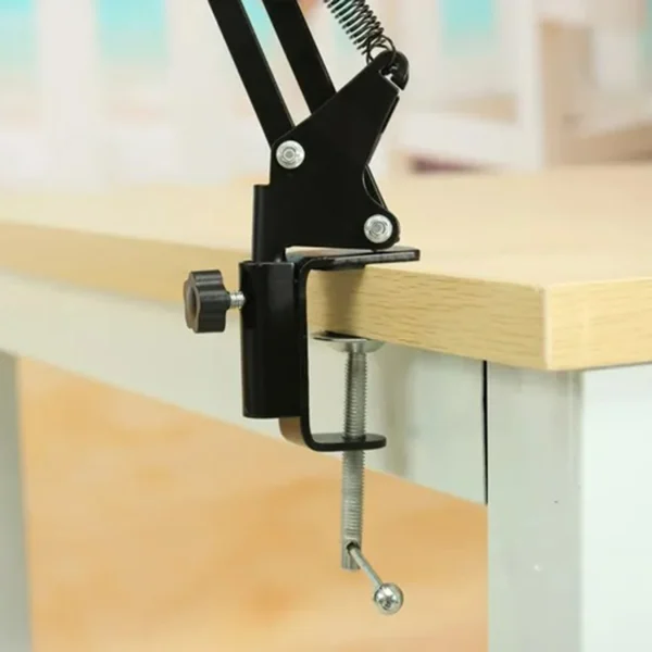 Pedestal Microfone Suporte De Mesa Braço Articulado Extensível Para Estúdio Podcast Locução - Imagem 3