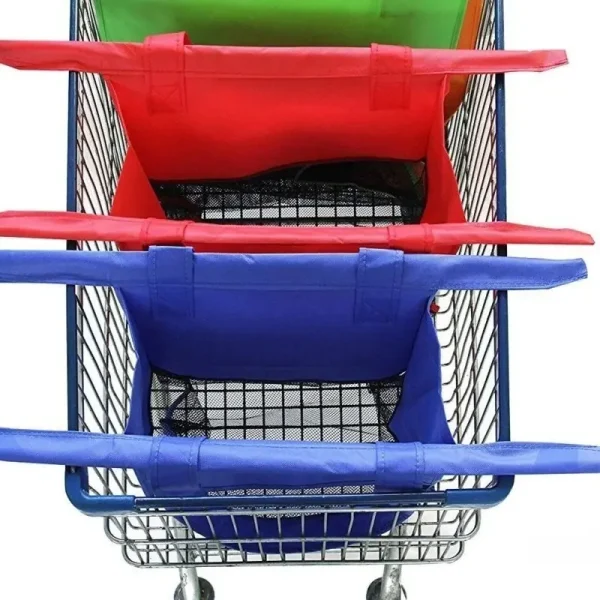 Kit Sacola Eco Resistente Supermercado Trolley 4 Peças - Imagem 4