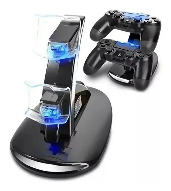 Base Carregador Duplo Para Controle de Playstation Ps4/Slim e Pro Suporte - Imagem 3