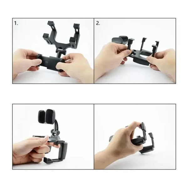 Suporte Para Celular Veicular Automotivo Encaixe Retrovisor Do Carro GPS 360 ° Universal - Imagem 5