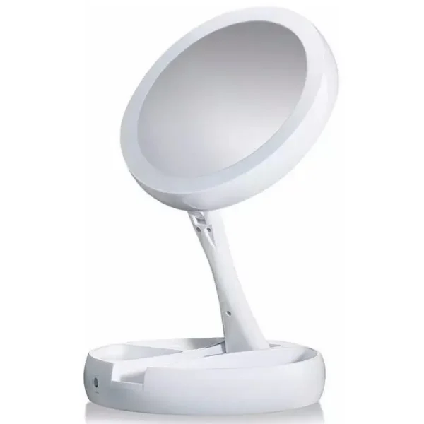 espelho de maquiagem LED dobrável ajustável de luxo original - Imagem 3